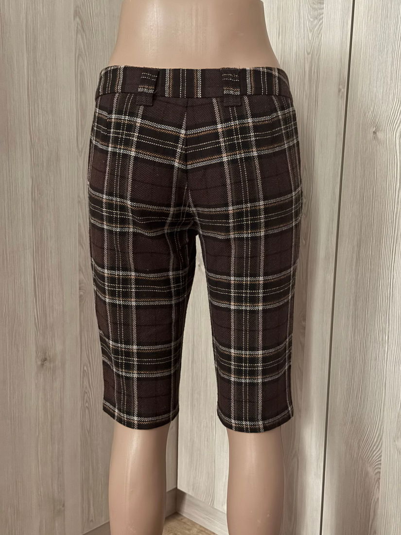 PANTALONI STOFA BENETTON LANA SI BUMBAC ,3/4,MARIME 40