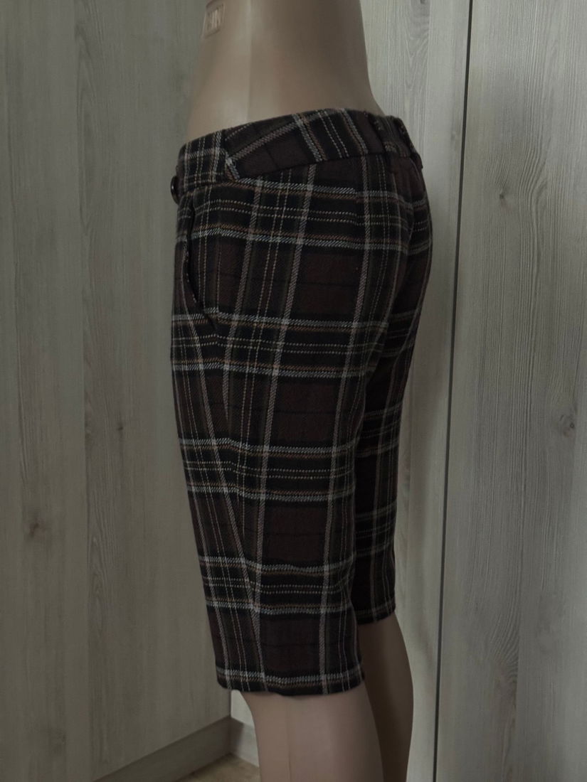 PANTALONI STOFA BENETTON LANA SI BUMBAC ,3/4,MARIME 40