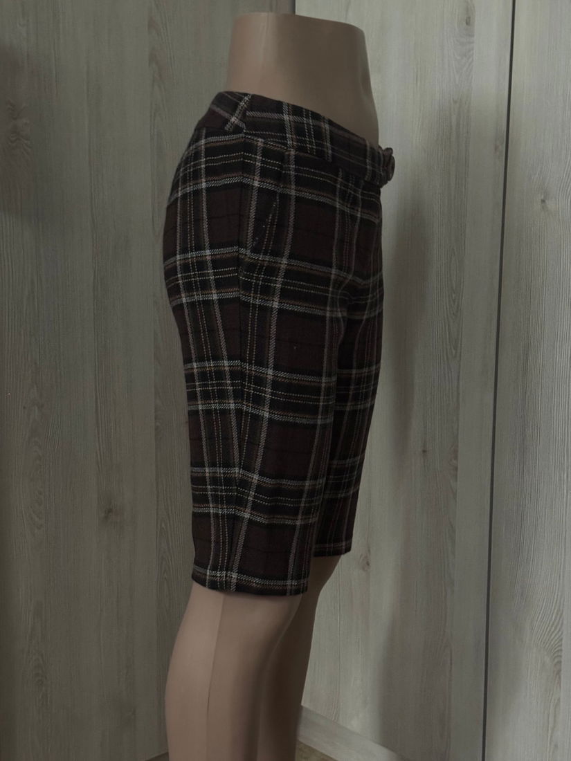 PANTALONI STOFA BENETTON LANA SI BUMBAC ,3/4,MARIME 40