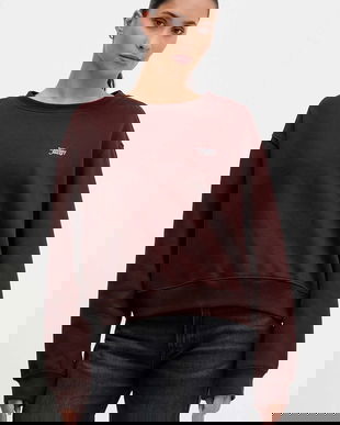 Tommy Jeans bluză culoarea maro, uni, DW0DW21961