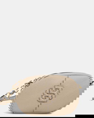 BOSS poșetă culoarea bej, 50552160