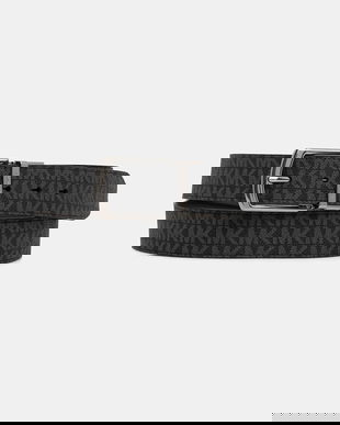 Michael Kors curea cu două fețe culoarea negru, 39S4LBLY4B