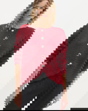 Answear.LAB pulover de lana culoarea bordo, light