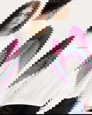 Kaotiko bluză culoarea bej, cu imprimeu, AR005-02-M002