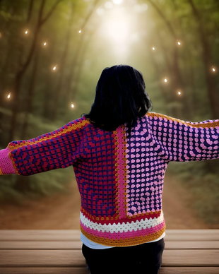 ColorBloom Cardigan