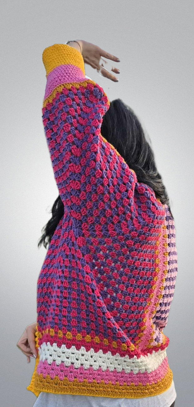 ColorBloom Cardigan