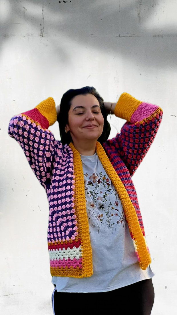 ColorBloom Cardigan