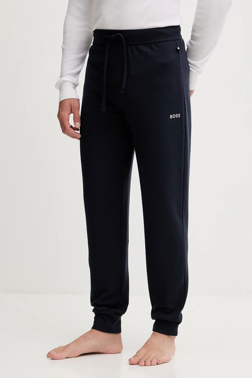 BOSS pantaloni de lounge culoarea maro, uni, 50535878