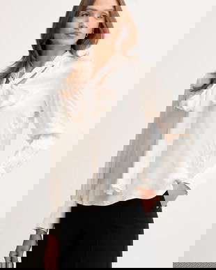 Pedro del Hierro bluză culoarea bej, uni, 6632954