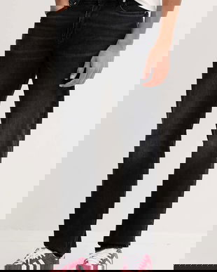 Tommy Jeans blugi culoarea negru, DM0DM22180