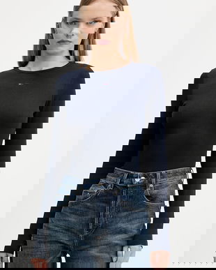 Tommy Jeans blugi high waist, DW0DW22134