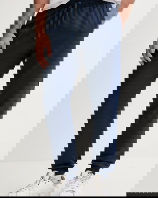 Rossignol pantaloni de trening din bumbac culoarea bleumarin, uni, RLOMP12