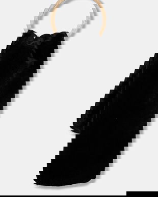 Bomboogie fular culoarea negru, uni, WW6216TFSB5