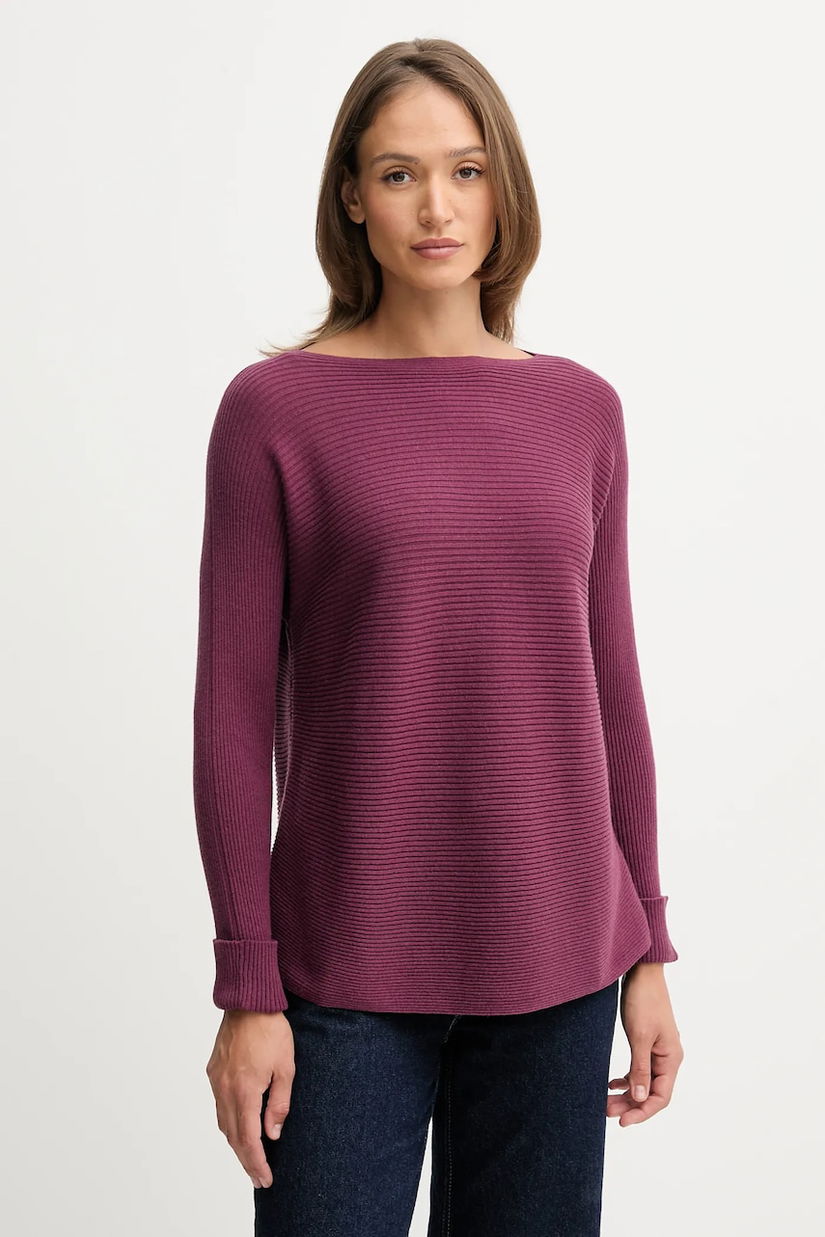 United Colors of Benetton pulover din amestec de lână culoarea violet, 1Y6SD10CH