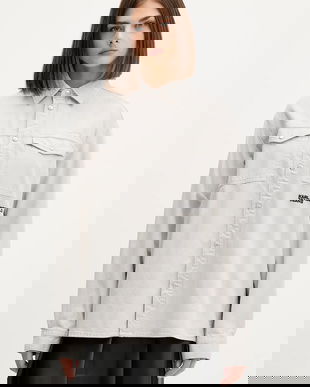 Karl Lagerfeld Jeans cămașă jeans cu guler clasic, relaxed, A4W11033