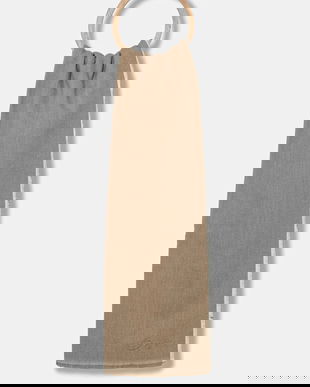 BOSS eșarfă cu lână culoarea bej, uni, 50558638