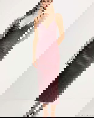 Bardot rochie culoarea bordo, midi, mulată, 60086DB