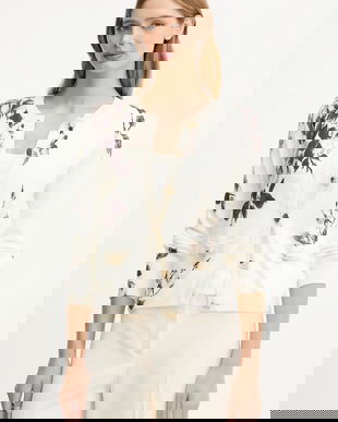 Blugirl Blumarine cardigan și top 2-pack culoarea bej, light, RF5069.MAB01