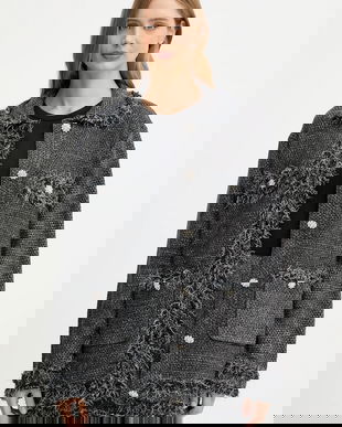 Blugirl Blumarine cardigan culoarea negru, călduros, RF5228.MA950