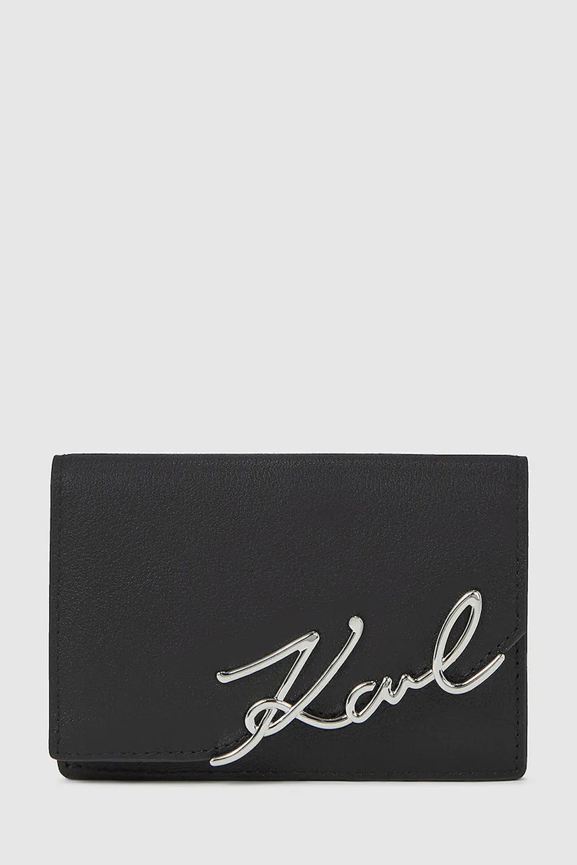 Karl Lagerfeld portofel de piele culoarea negru, A4W32018