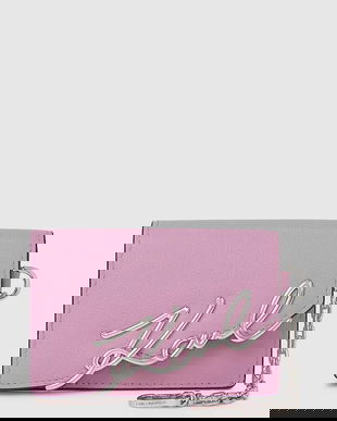 Karl Lagerfeld portofel de piele culoarea roz, A4W32019