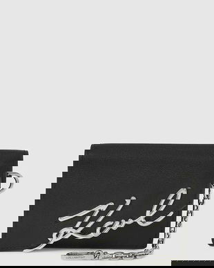 Karl Lagerfeld portofel de piele culoarea negru, A4W32019