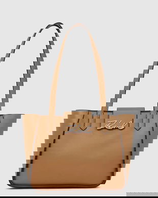 Karl Lagerfeld poșetă de piele culoarea maro, A4W30066