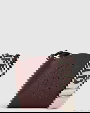 Karl Lagerfeld poșetă de piele culoarea bordo, A4W30067