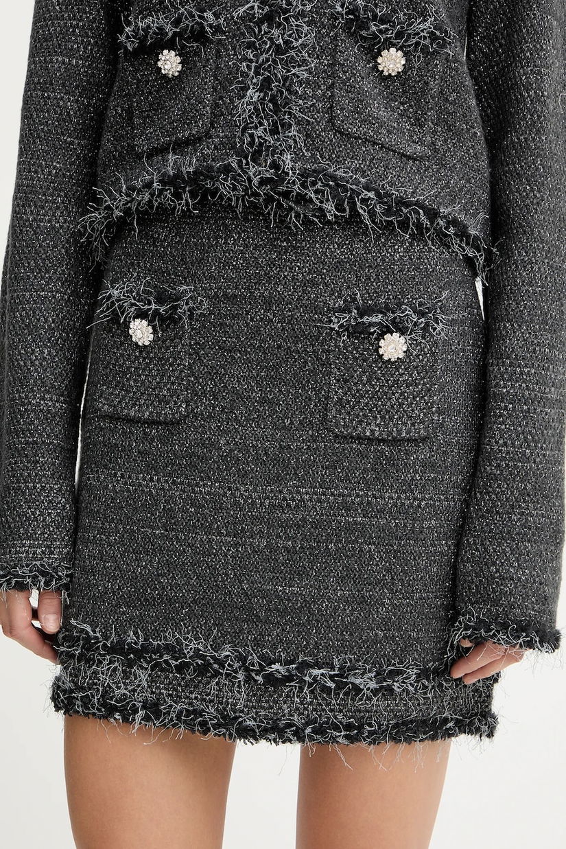 Blugirl Blumarine fustă culoarea negru, mini, evazați, RF5154.MA950