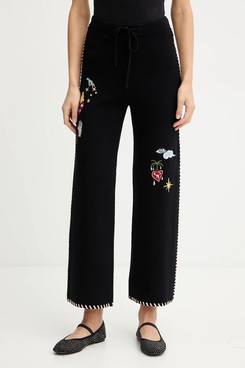 Never Fully Dressed pantaloni de trening culoarea negru, NFDKN727