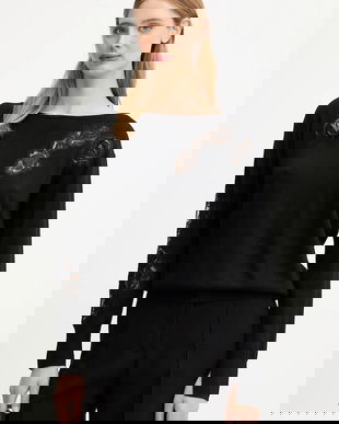 Blugirl Blumarine pulover de lână culoarea negru, light, RF5232.MA82O