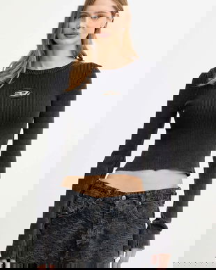 Diesel pulover de bumbac M-ANCHOR-A culoarea negru, light, A14810.0AKBQ