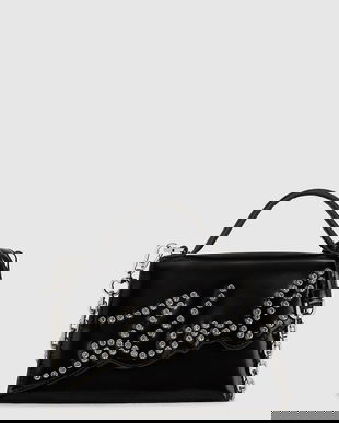 Karl Lagerfeld poșetă de piele culoarea negru, A4W30035