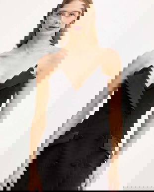 Bardot rochie culoarea negru, mini, mulată, 60070DB