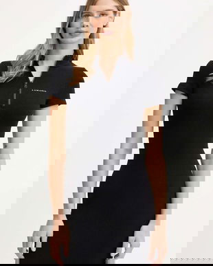 La Mania rochie SPORTY 3 culoarea negru, mini, mulată, SPORTY.3