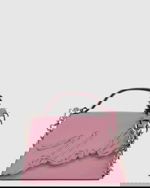 Karl Lagerfeld poșetă de piele culoarea roz, A4W30033