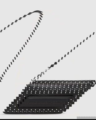 Karl Lagerfeld poșetă de piele culoarea negru, A4W30083