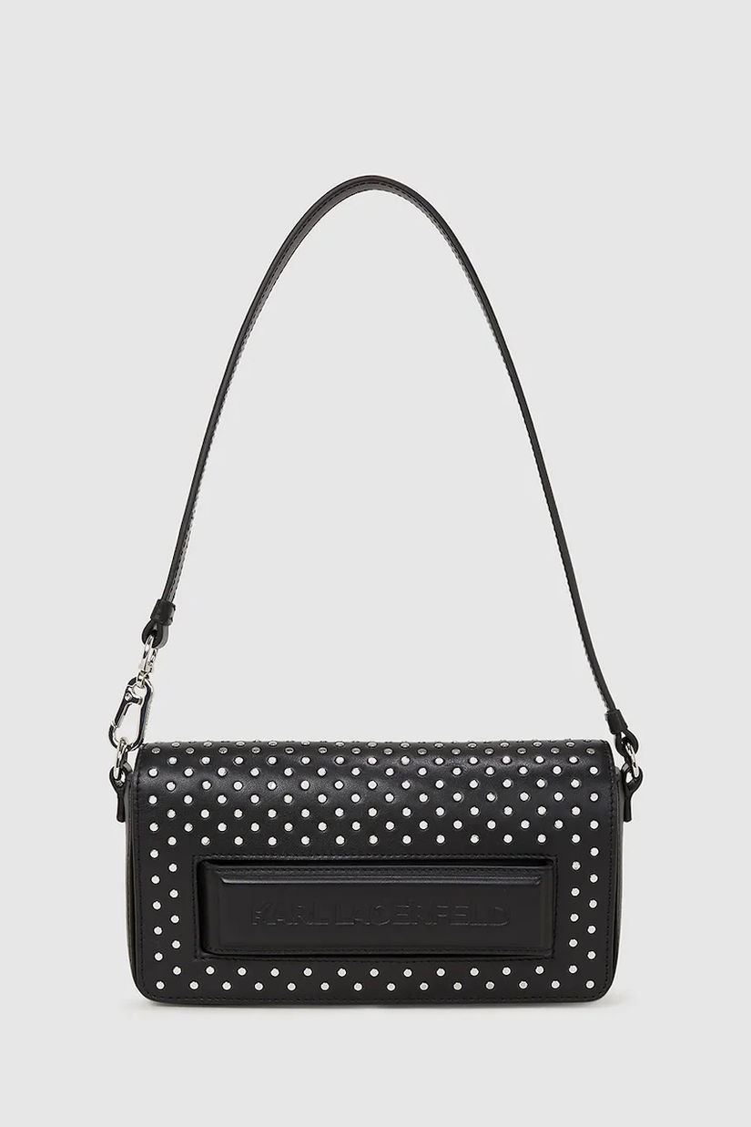 Karl Lagerfeld poșetă de piele culoarea negru, A4W30083