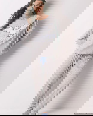 women'secret pijama culoarea gri, 3132130