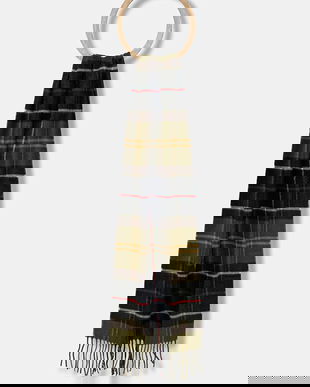 Barbour esarfa din amestec de lana culoarea verde, modelator