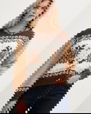 Pepe Jeans cardigan din amestec de lână culoarea maro, călduros, PL7000040