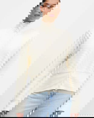 adidas bluză All Szn Winterized culoarea bej, uni, JW7434