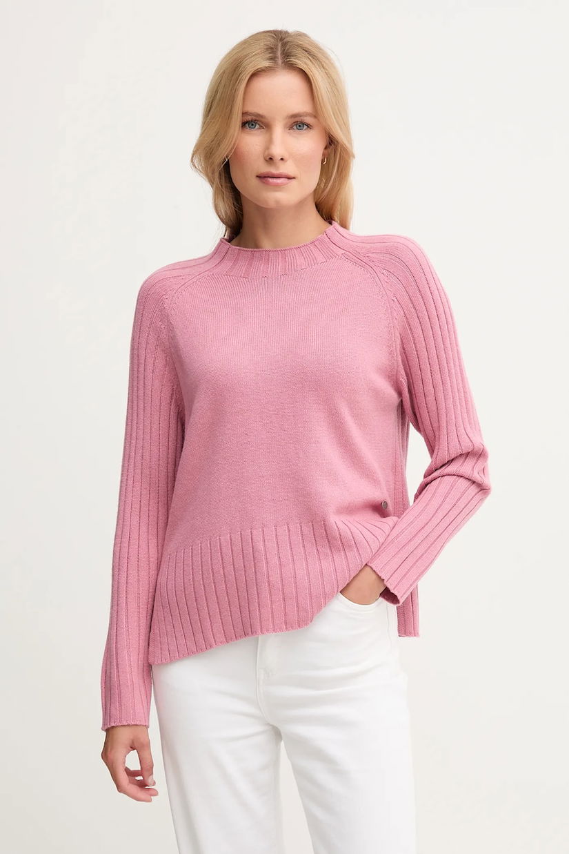 Pepe Jeans pulover din amestec de lână culoarea roz, PL7000056
