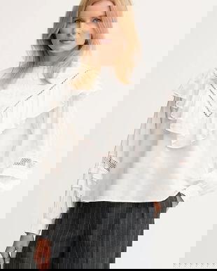 Pepe Jeans bluză culoarea bej, uni, PL3051272