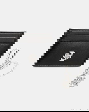 BOSS husă card + breloc culoarea negru, 50552247