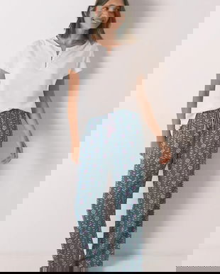 women'secret pantaloni de pijama culoarea verde, 3702257