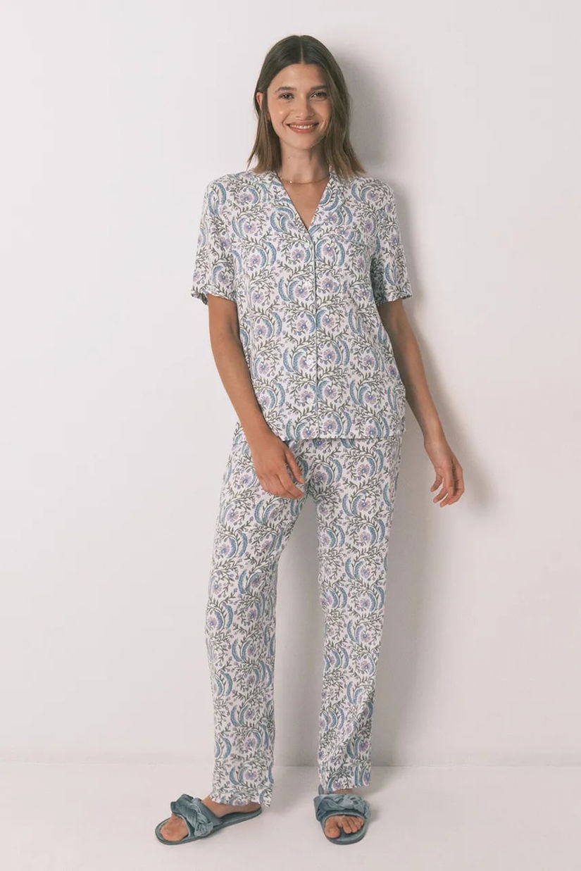 women'secret pijama culoarea turcoaz, 4852099