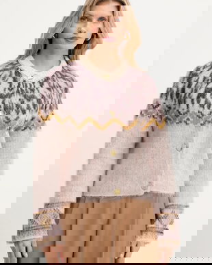 Forte Forte cardigan din amestec de lână culoarea bej, 14459.myknit