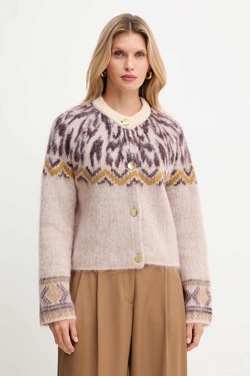 Forte Forte cardigan din amestec de lână culoarea bej, 14459.myknit