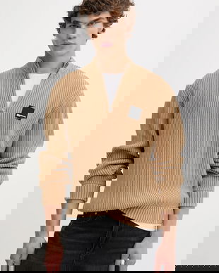 Karl Lagerfeld Jeans pulover de bumbac culoarea verde, cu turtleneck, A4M18034